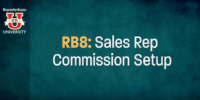 RB8 Sales Rep Commission Setup