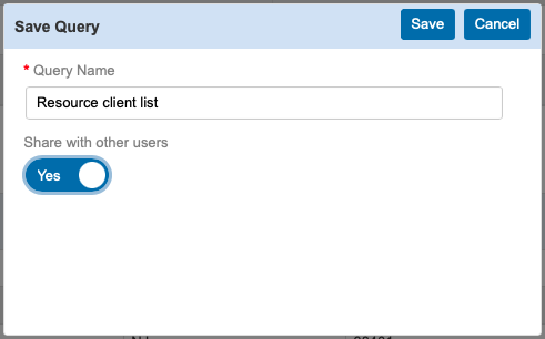 Saving queries in Query Maker